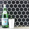 Sample Pixel Black Hexagon 50x50 Matt