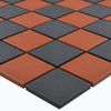 Sample Victorian Red Black Chequer Mosaic