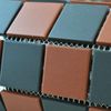 Sample Victorian Red Black Chequer Mosaic