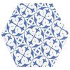 Souk Blue Patchwork Hexagon Tiles 15x15cm
