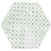 Souk Green Patchwork Hexagon Tiles 15x15cm