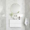 Sample Riva White Gloss Marble Effect Decor Wall Tile 600x300