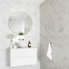 Sample Riva White Gloss Marble Effect Decor Wall Tile 600x300