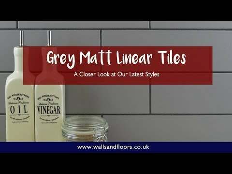Bricks Grey Matt Ceramic Metro Wall Tiles 300x100x7mm