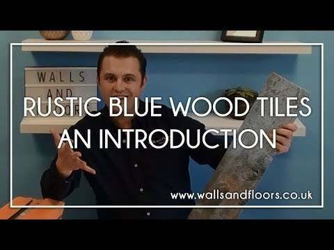 Vintage Blue Wood Effect Tile 15x60