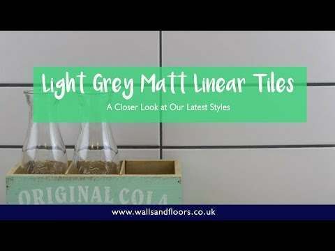 Bricks Light Grey Matt Ceramic Metro Wall Tiles 300x100x7mm