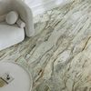 Sample Abstract Rectified Polished Porcelain Green Floor Tiles