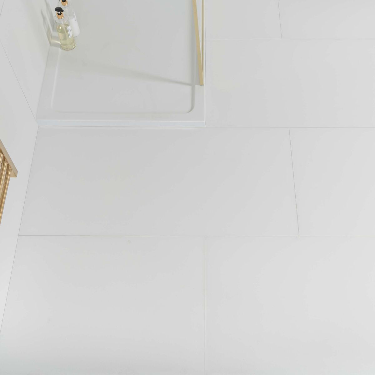 Sample - Alaska Mate White Matt Tiles 1200x600