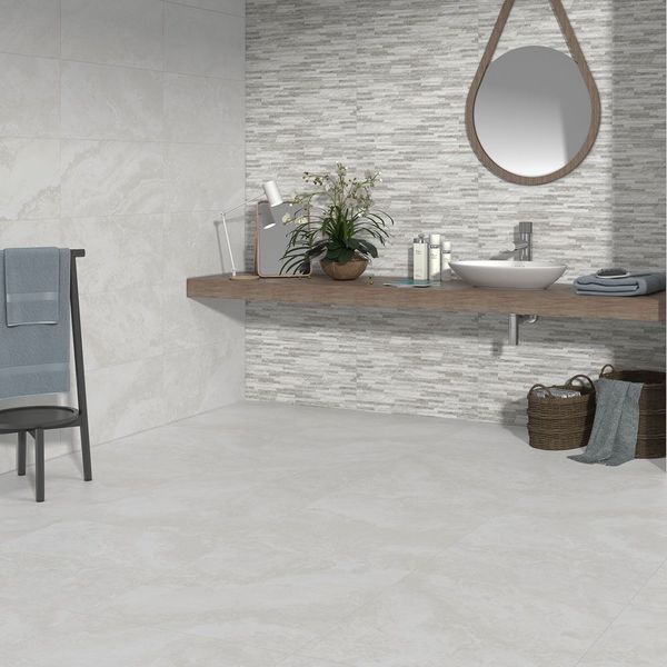 Sample Cipriani Blanco Stone Effect 608x608 Tiles