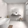 Melrose Himalaya White Floor Stone Effect Tiles 450x450
