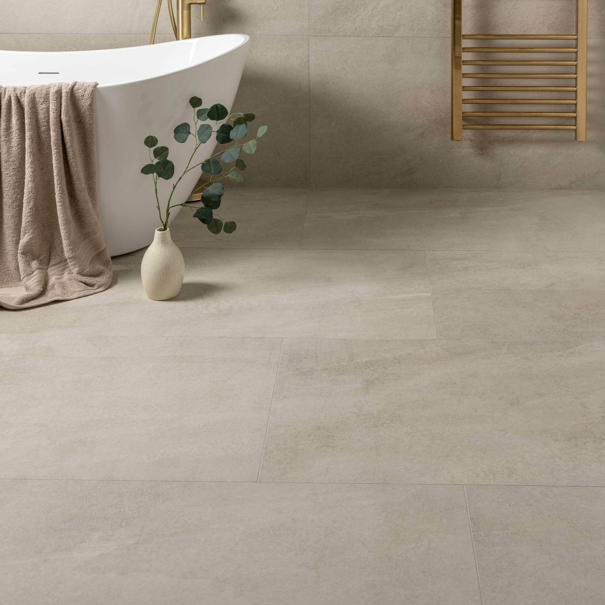Sample - Astra Ivory Matt Stone Effect Tiles 1200x600