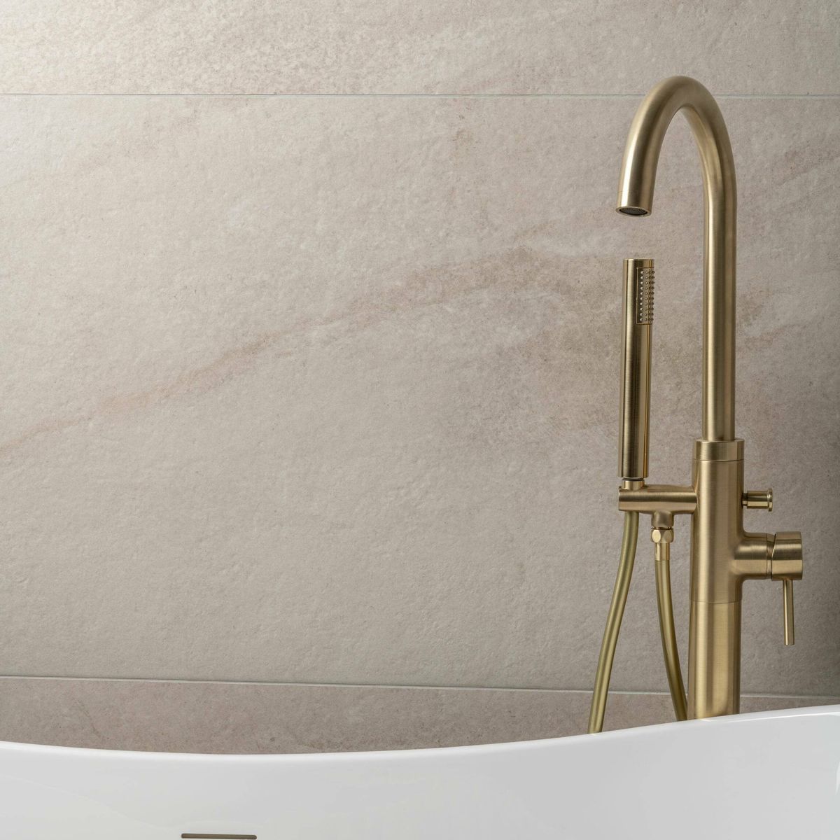 Sample - Astra Ivory Matt Stone Effect Tiles 1200x600