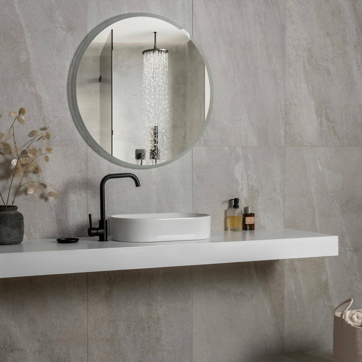 Astra Pearl Matt Stone Effect Tiles 1200x600