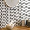 Sample Pixel White Hexagon Gloss 23x23