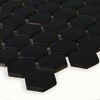 Sample Pixel Black Hexagon Matt 23x23