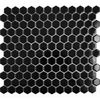 Sample Pixel Black Hexagon Gloss 23x23