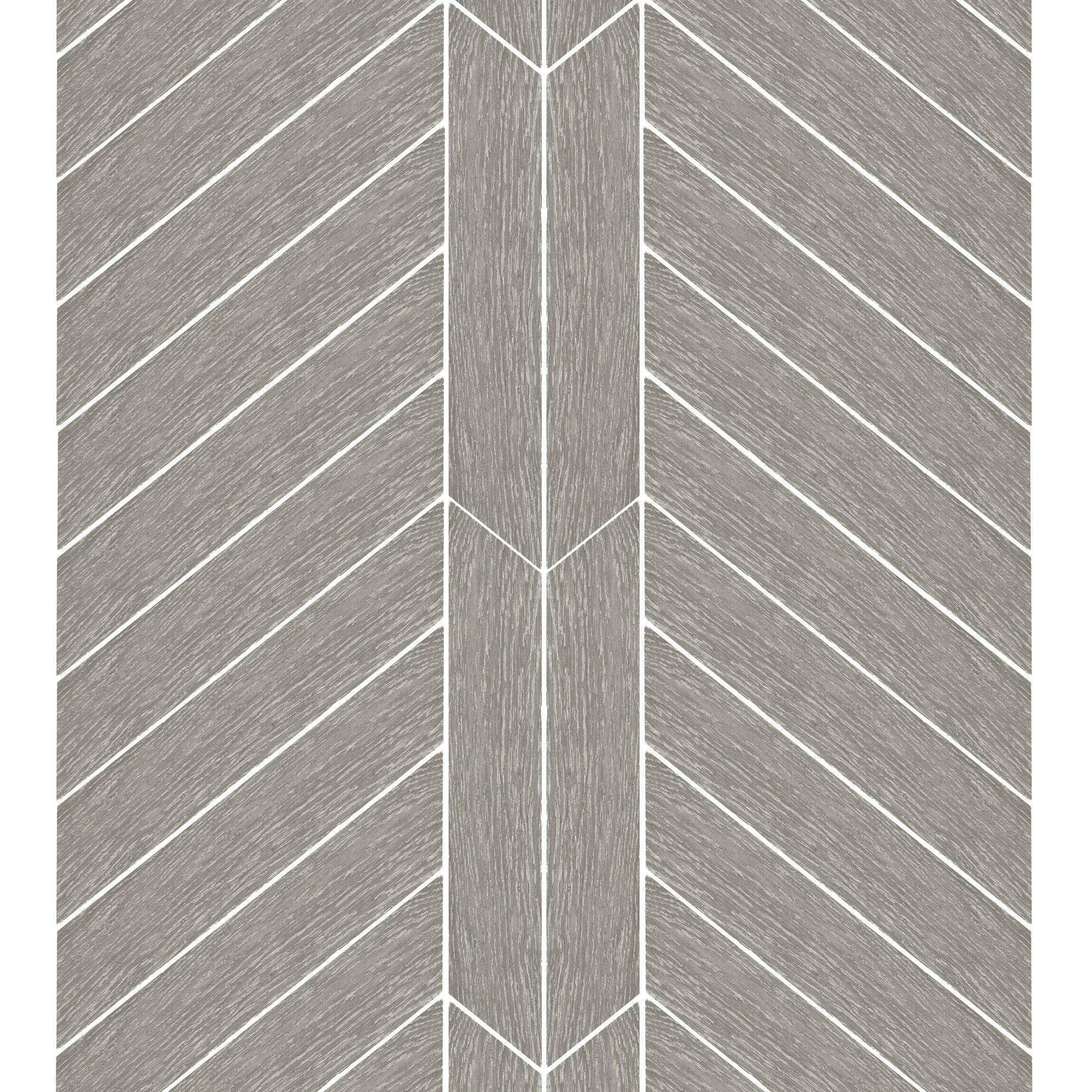 Ancona Chevron Grey Wood Effect Tile