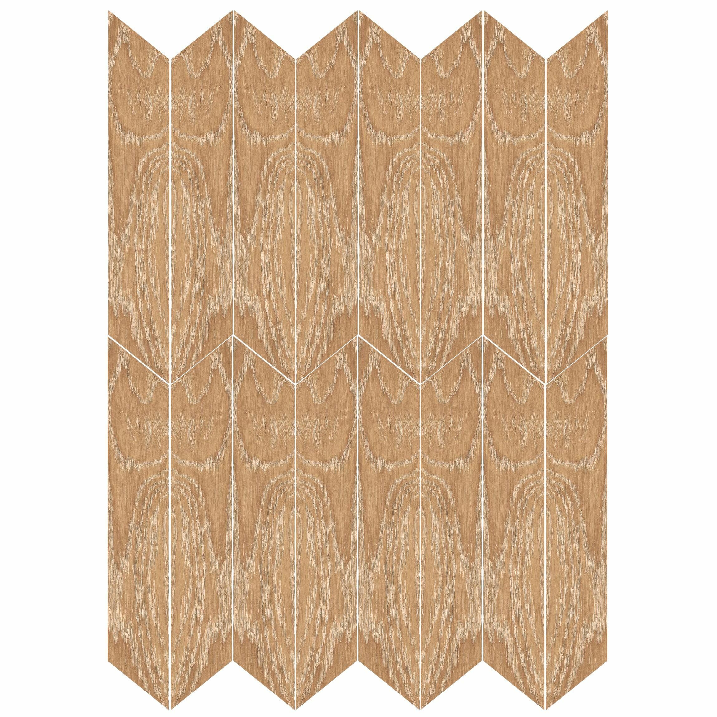 Ancona Chevron Nature Wood Effect Tile