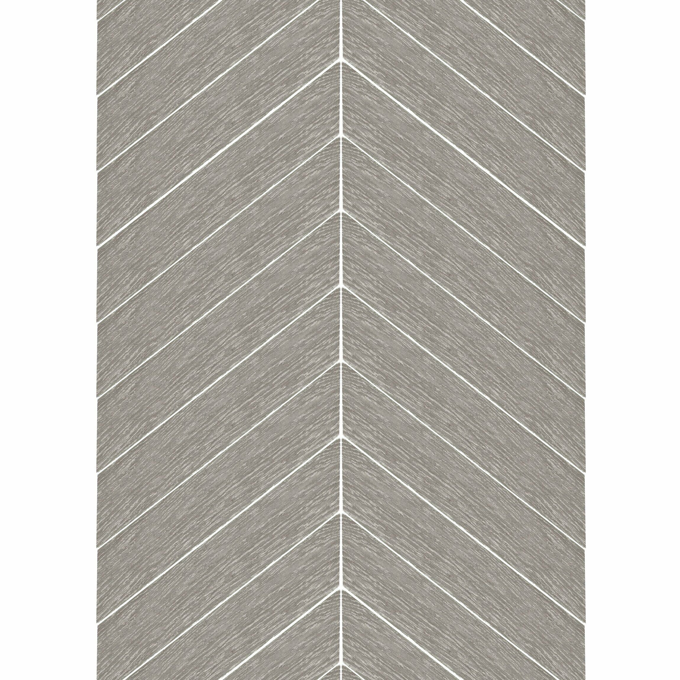 Ancona Chevron Grey Wood Effect Tile