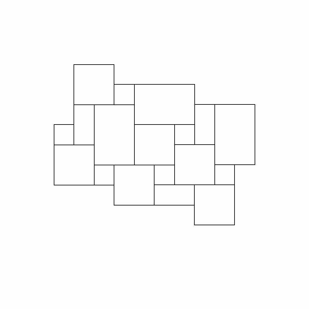 Sample - Borgogna Stone Effect Grey Modular Tiles