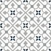 Sample - Bello Brighton Matt Grey Patterned Floor Tiles 45x45