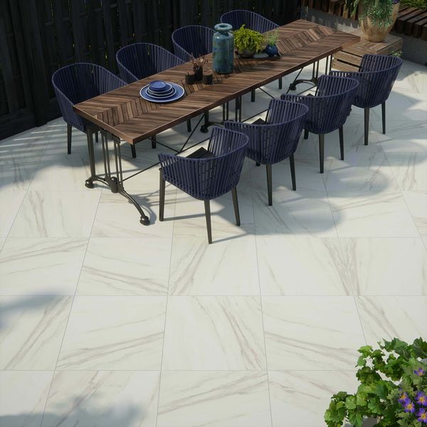 Sample Calacatta Gold Marble Effect 610x610x20mm Slabs