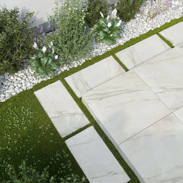 Sample Calacatta Gold Marble Effect 610x610x20mm Slabs