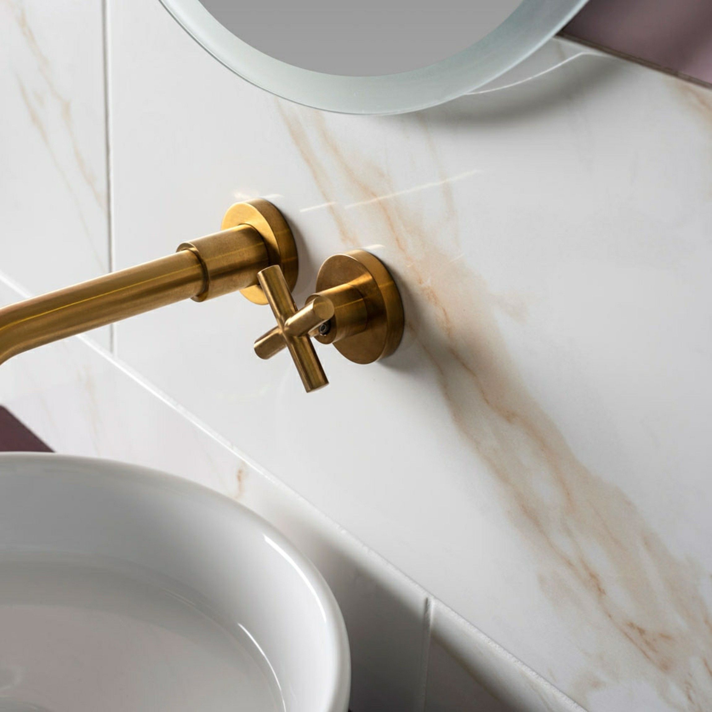 Palatina Gold Gloss 60x30 Marble Effect Tiles
