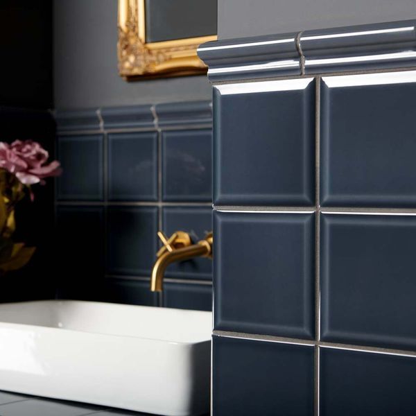Sample Modern Heritage Inked Bevelled Tiles