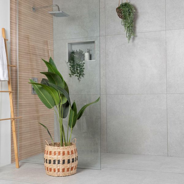 Loft Concrete Silver Concrete Effect Tiles