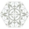 Carnaby Hexagon Decor Grey Tile