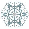 Carnaby Hexagon Decor Sky Tile
