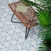 Sample - Carnaby Hexagon Decor Sky Tile