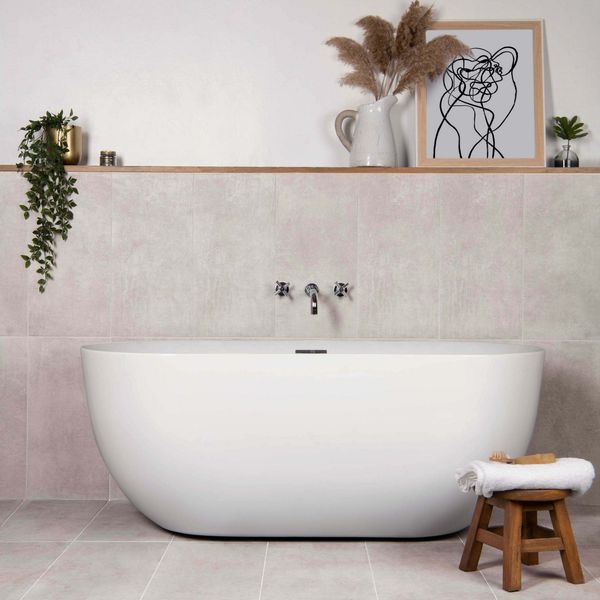 Sample Tapa Blanco Rectified Matt Stone Effect Tile 600x300x7mm