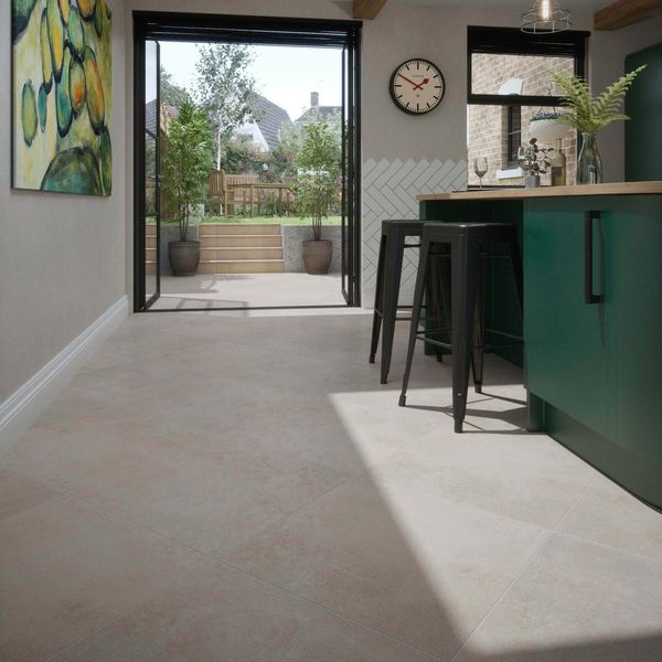 Tapa Light Bone Concrete Effect Rectified 1200x600