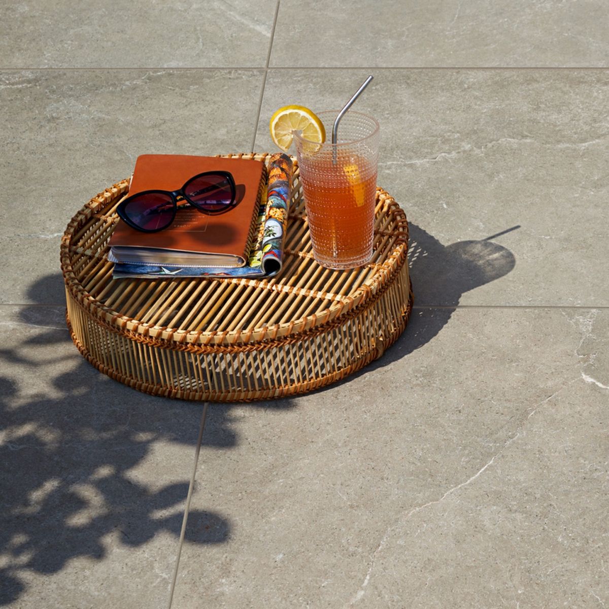 Sample - Pulse Carbon Stone Effect 595x595x20mm Slabs