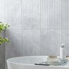 Sample Agora Light Grey Gloss Marble Effect Decor Wall Tile 600x300
