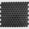 Sample Pixel Black Hexagon Matt 23x23