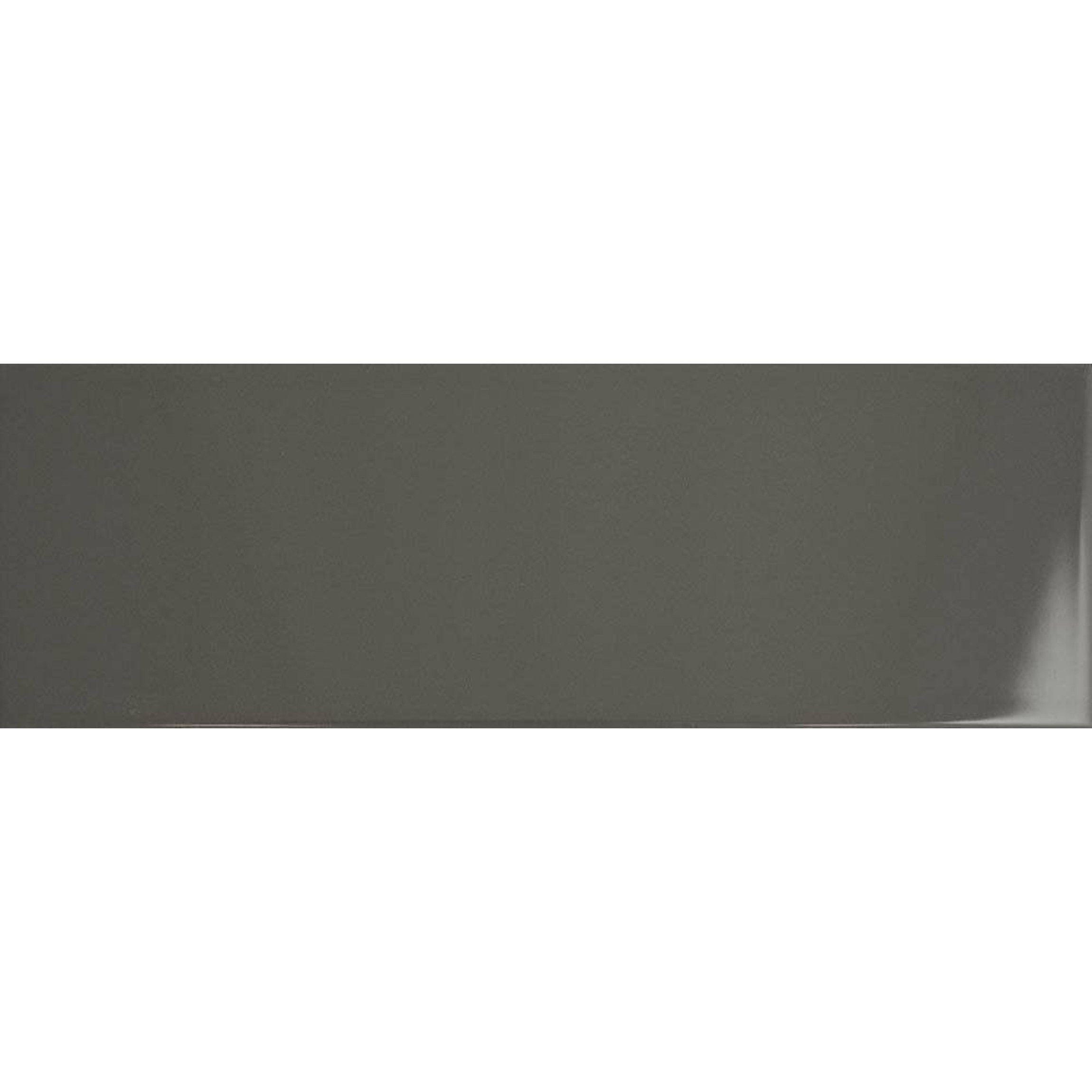 Bricks Dark Grey Gloss Ceramic Metro Wall Tiles 300x100x7mm