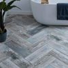 Fresno Gris Wood Effect Wall and Floor tiles 570x190