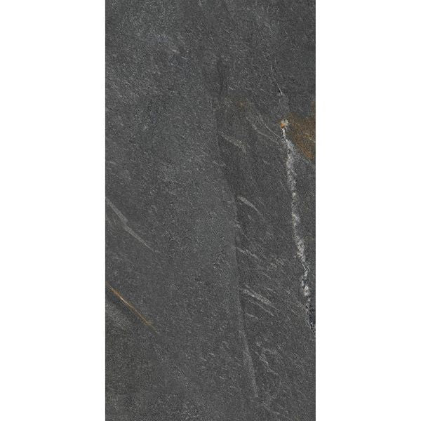 Granby Dark Grey Matt Stone Effect Wall And Floor Rectified Tiles