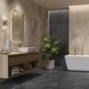 Granby Dark Grey Matt Stone Effect Wall And Floor Tiles 597x597