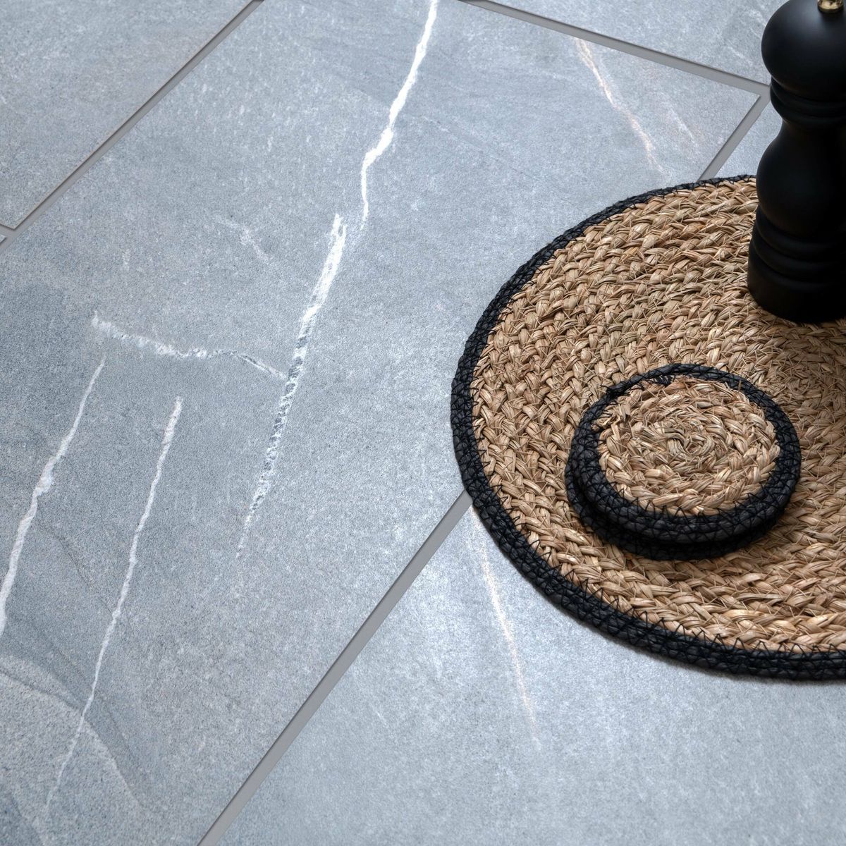 Granby Grey Matt Stone Effect Wall And Floor Rectified Tiles