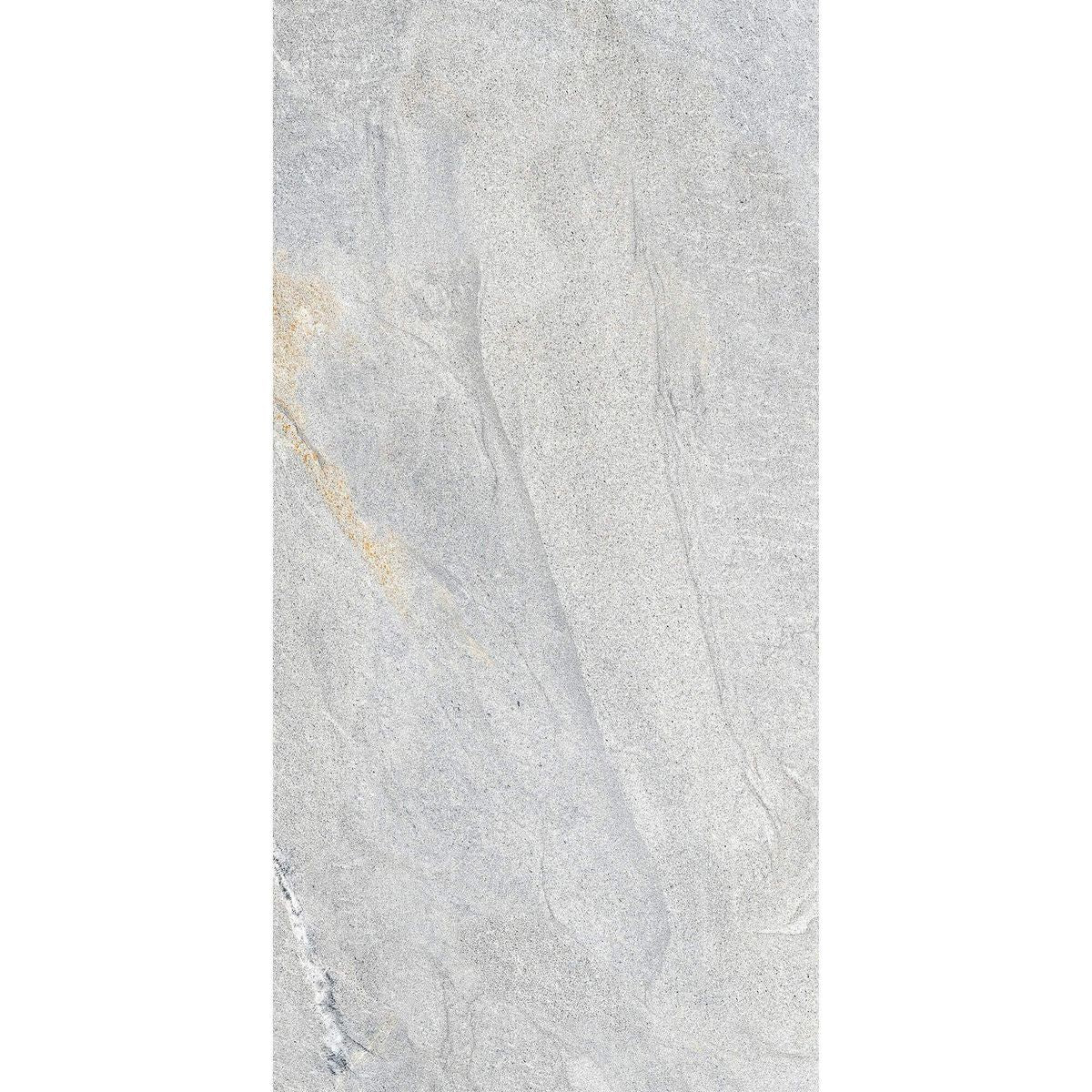 Sample - Granby Light Grey Matt Stone Effect Wall And Floor Rectified Tiles