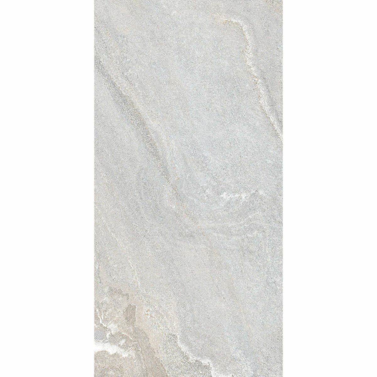 Sample - Granby Light Grey Matt Stone Effect Wall And Floor Rectified Tiles