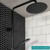 Sample Pixel Black Hexagon Matt 23x23