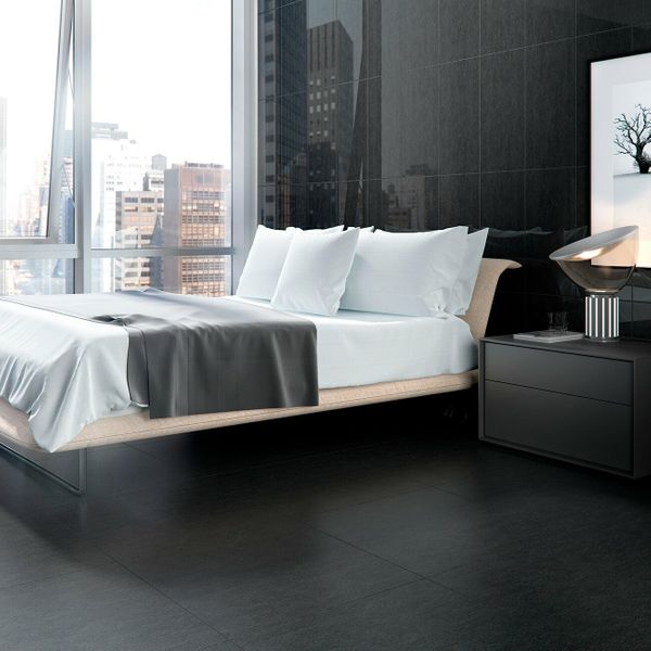 Infinity Graphite Stone Effect Tile 600x600