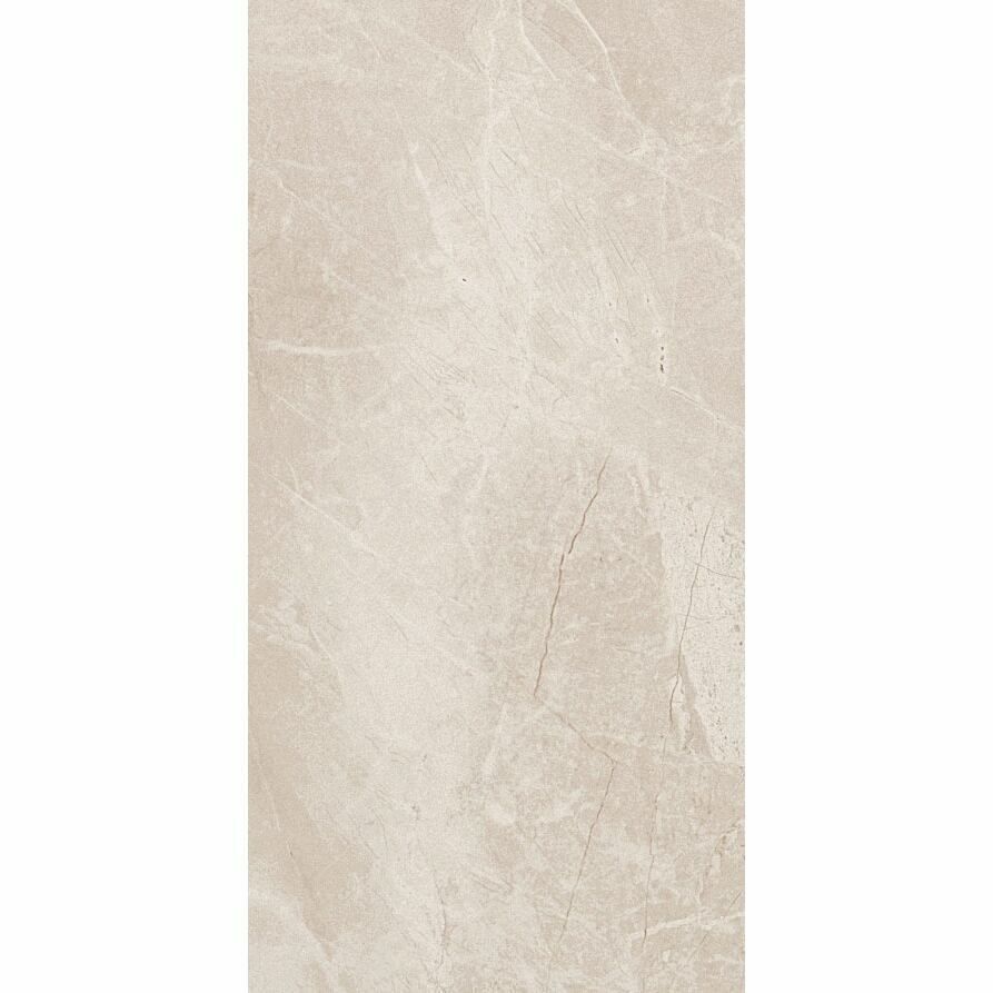 Sample - Kashmir Hueso Pulido/Leviglass Marble Effect Tiles 300x600