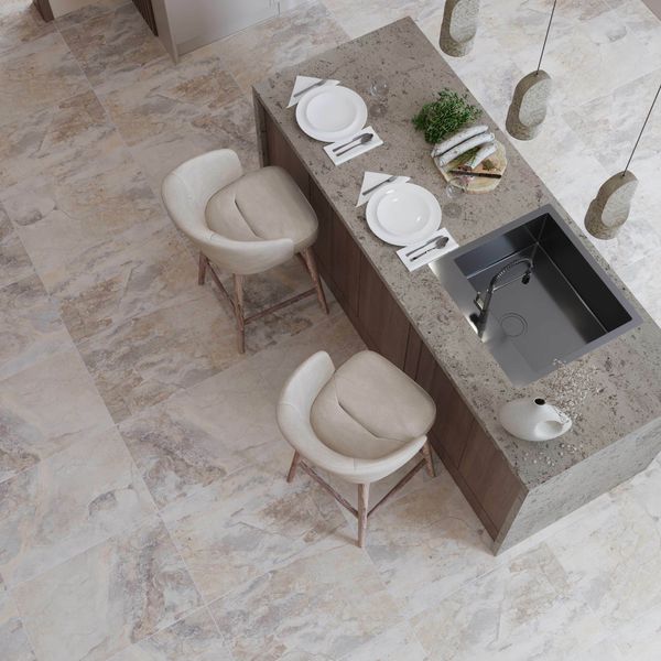 Sample - Keystone Cream Stone Effect Tiles