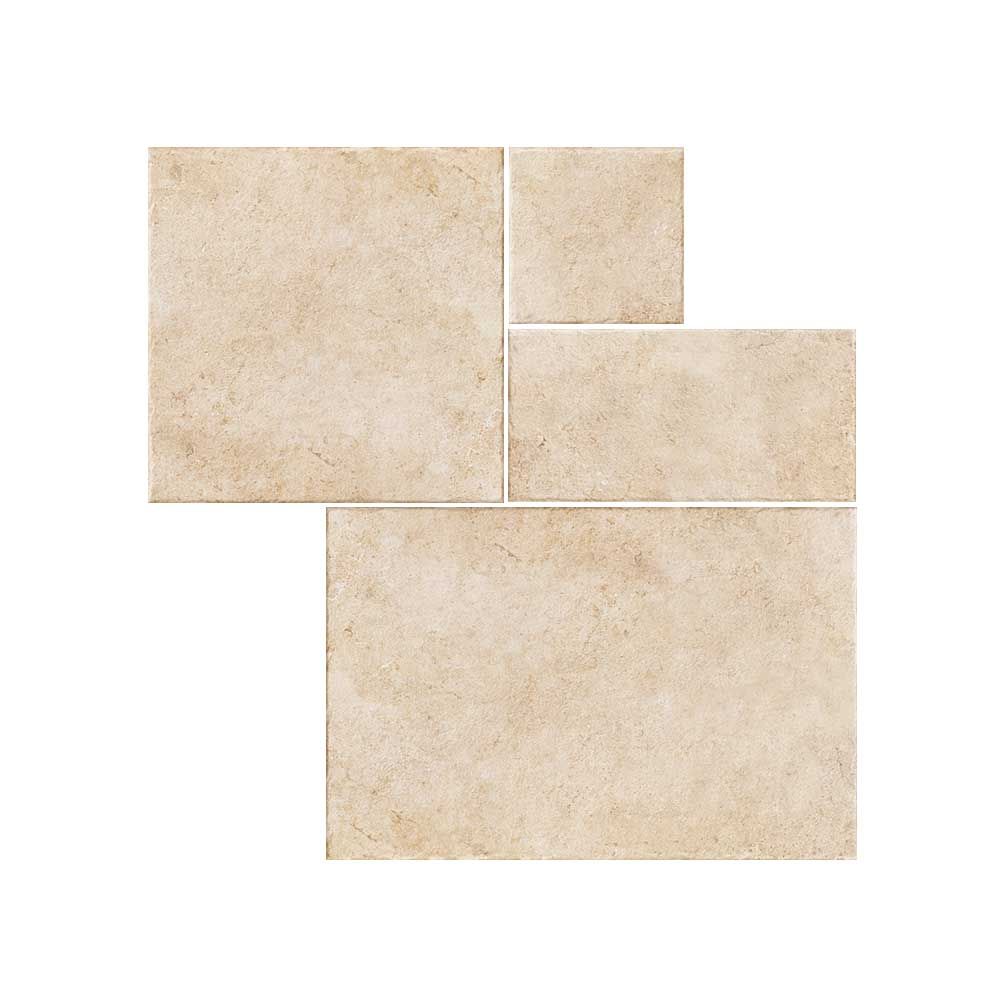 Sample - Borgogna Stone Effect Beige Modular Tiles